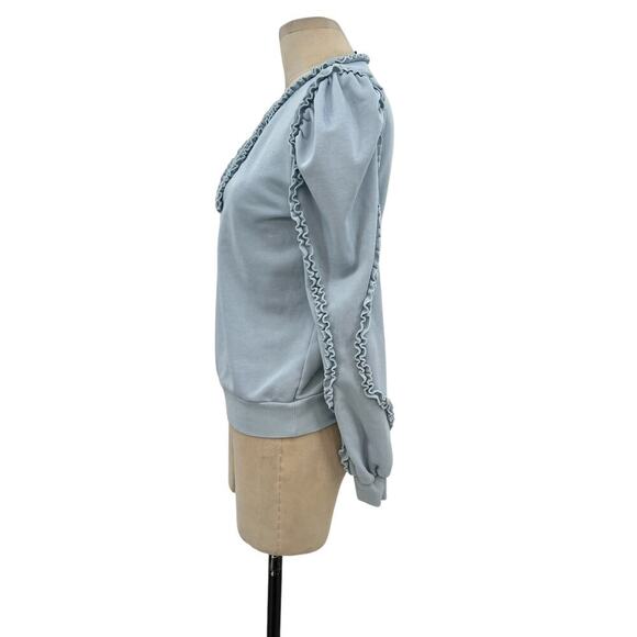 Generation Love Evelyn Sweater Sweatshirt Light Blue Size Small - Picture 6 of 13